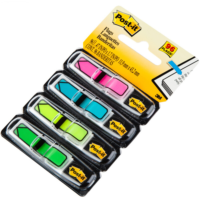 3M（Post-it） 684-ARR4 箭頭指示標(biāo)簽/報(bào)事貼 24片*4色/包_http://02394.cn/img/images/C201902/1551164401981.jpg