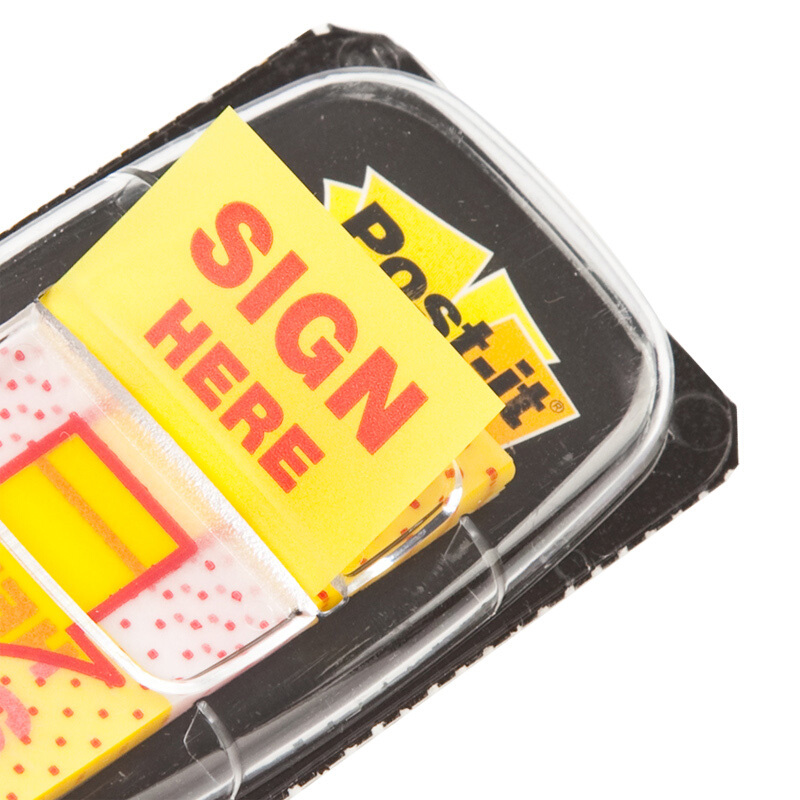 3M（Post-it） 680-SH2 指示標(biāo)簽/簽名標(biāo)簽/箭頭提示標(biāo)簽 25.4*43.2mm 100張/卡_http://02394.cn/img/images/C201902/1551166120620.jpg