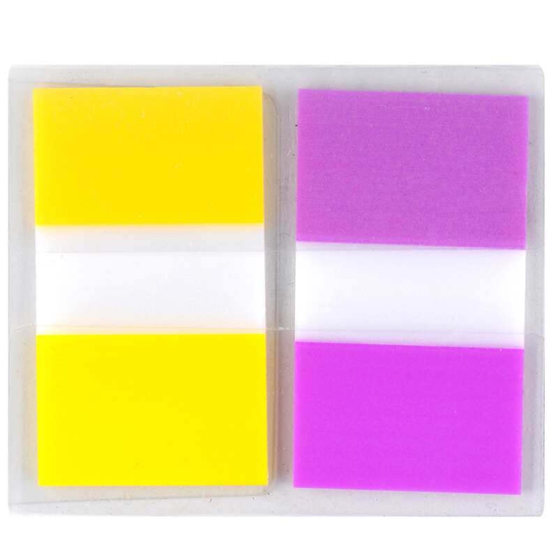 3M（Post-it） 680-2PK-3 透明指示標簽/報事貼 黃紫 20張*2色/包_http://02394.cn/img/images/C201902/1551172579035.jpg