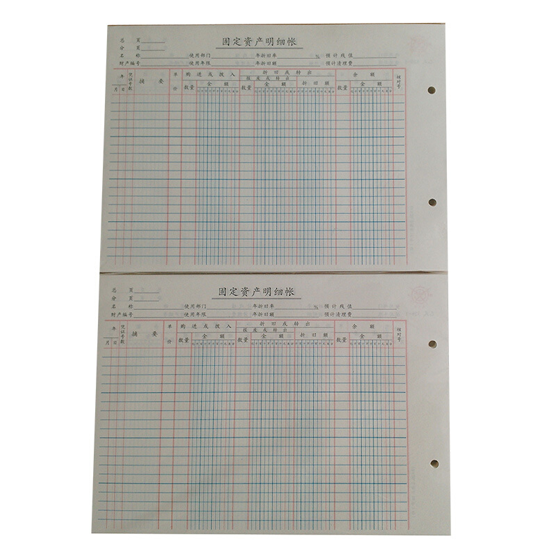 成文厚 528-1 固定資產(chǎn)明細賬賬頁 16K 100頁/包_http://02394.cn/img/images/C201903/1551667916934.jpg