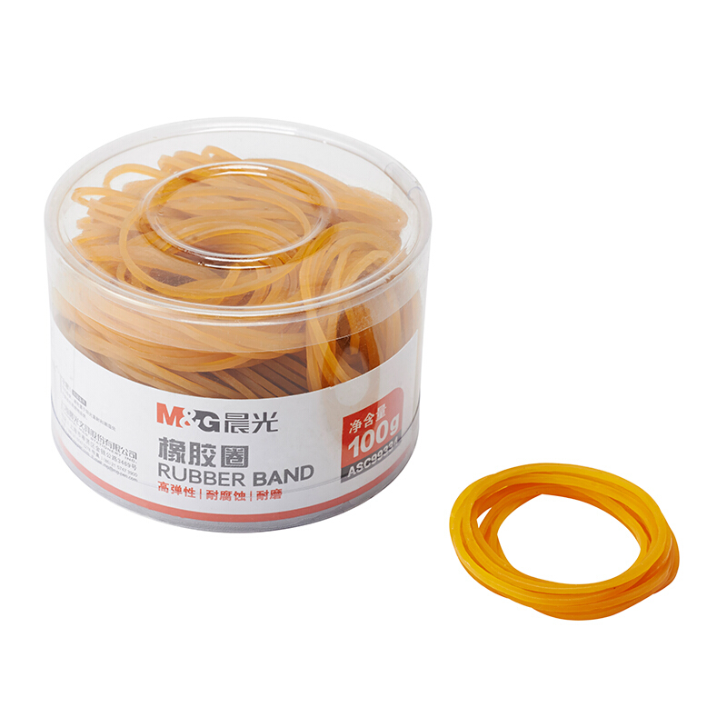 晨光（M&G） ASC99334  辦公橡膠圈 橡皮筋 乳膠圈 筒裝皮筋100g _http://02394.cn/img/images/C201903/1551688547101.jpg