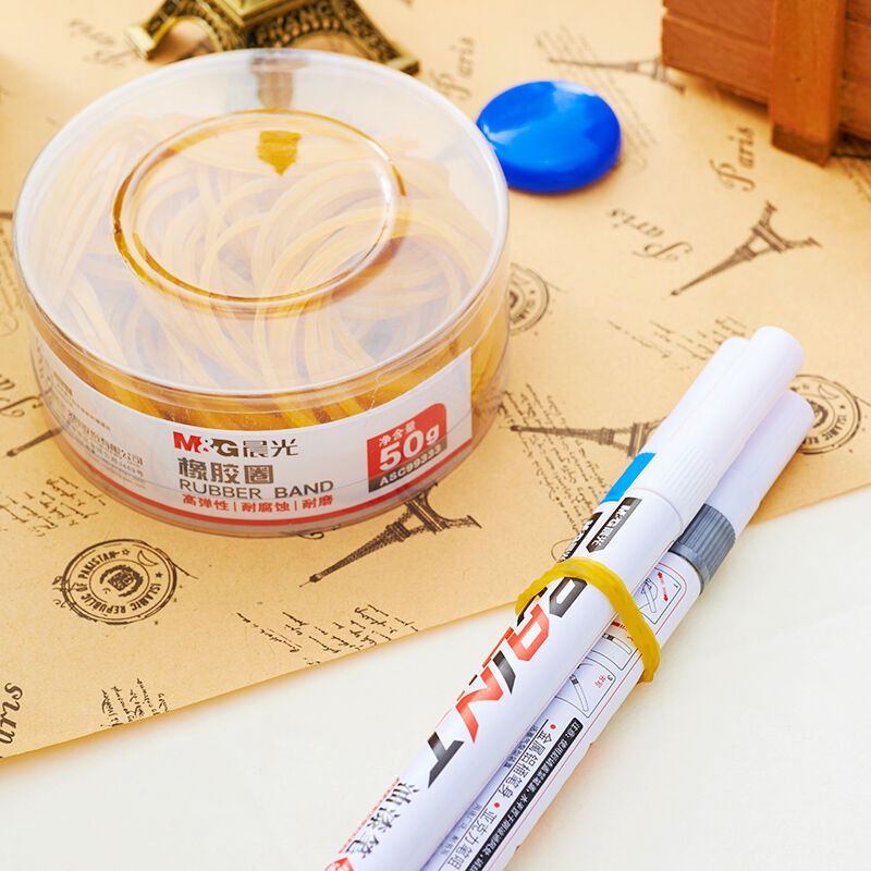 晨光（M&G） ASC99333  辦公橡皮圈 橡膠圈 乳膠圈 皮筋 筒裝 50g _http://02394.cn/img/images/C201903/1551689226049.jpg