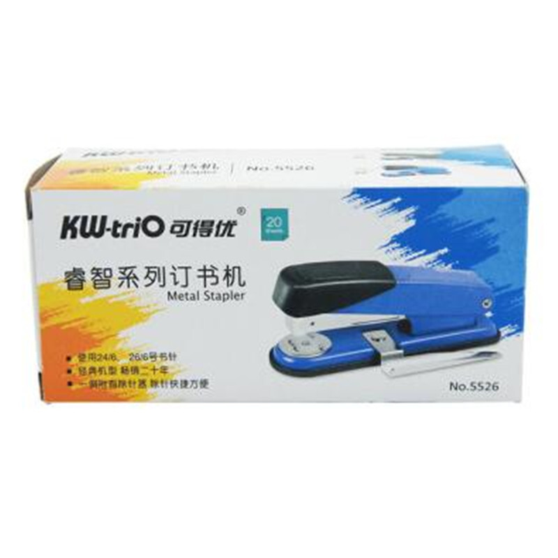 可得優(yōu)（KW-triO） 5526  12#訂書(shū)機(jī) 訂書(shū)器 附起釘器 顏色隨機(jī)_http://02394.cn/img/images/C201903/1551774394460.jpg