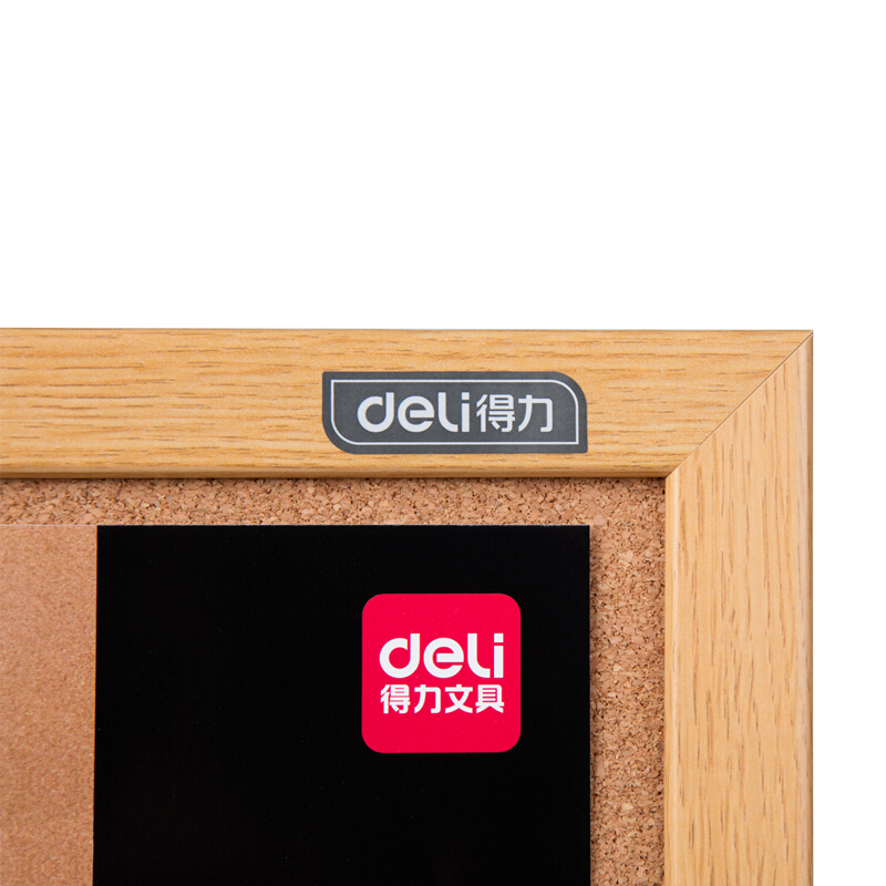 得力（deli） 8764 90*60cm軟木板/留言板/照片墻（木邊框、針插留言） _http://02394.cn/img/images/C201903/1551851188667.jpg