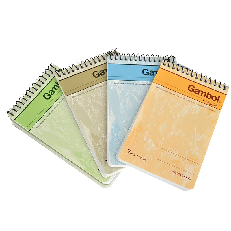 渡邊（Gambol） SA7506 螺旋豎翻筆記本 A7/50頁 24本/包 (包)_http://02394.cn/img/images/C201903/1552284283406.jpg