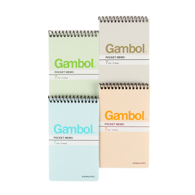 渡邊（Gambol） SA7506 螺旋豎翻筆記本 A7/50頁 24本/包 (包)_http://02394.cn/img/images/C201903/1552284283417.jpg