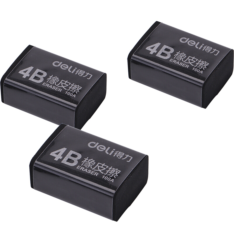 得力（deli）30塊4B黑色橡皮擦7545_http://02394.cn/img/images/C201906/1561430413116.jpg