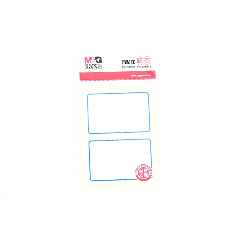 晨光（M&G） 自粘性標簽 空白不干膠貼紙 (YT-10  10張*6枚/包)_http://02394.cn/img/images/C201906/1561714362761.jpg