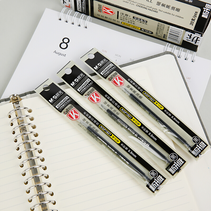 晨光（M&G）0.5mm全針管簽字筆替芯AGR640C3/20支裝(黑色)_http://02394.cn/img/images/C202007/1594779923192.jpg