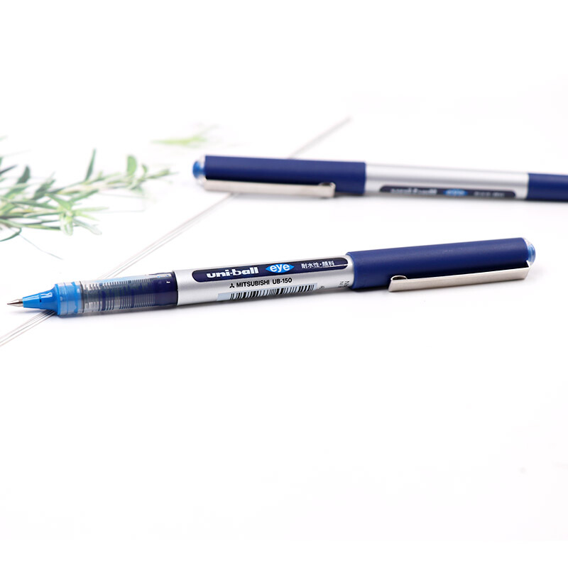 三菱（uni）UB-150（可透視）中性筆 簽字筆0.5mm 單支 (藍(lán)色) _http://02394.cn/img/images/C202007/1594785753245.jpg