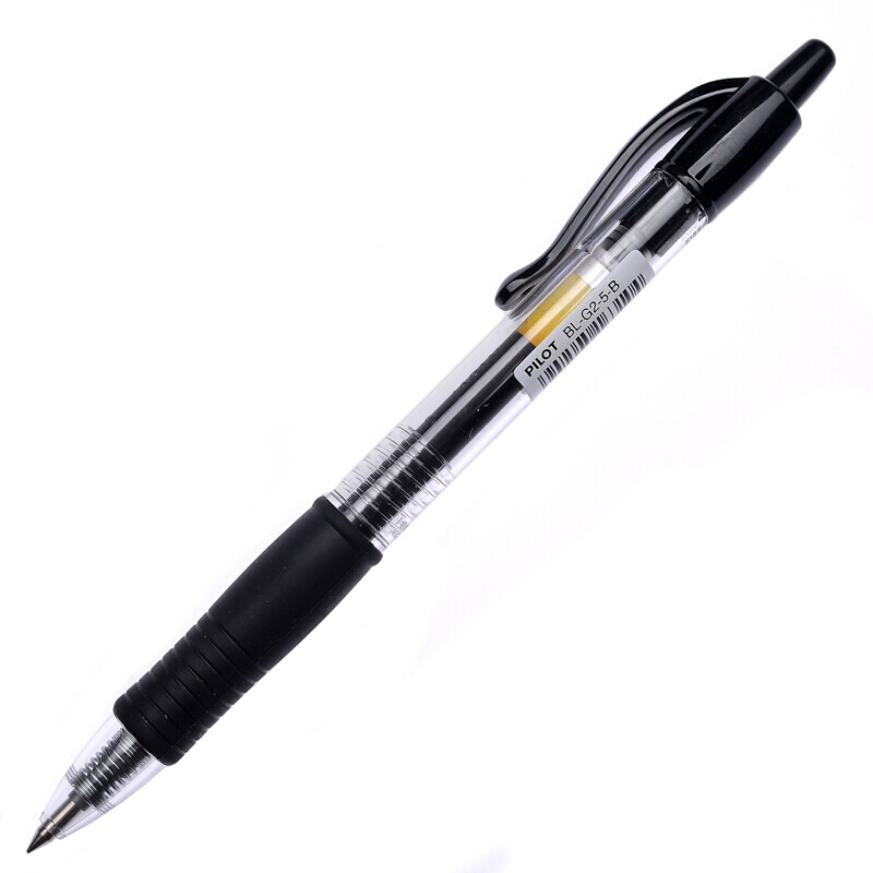 百樂(lè)（PILOT）BL-G2-5-B 按動(dòng)中性筆啫喱筆 簽字筆0.5mm 12支/盒 (黑色) _http://02394.cn/img/images/C202007/1594869773291.jpg