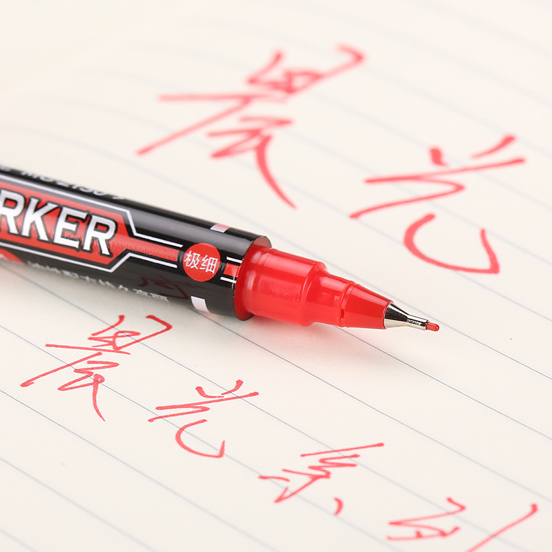 晨光（M&G） MG 2130 小雙頭油性記號(hào)筆 單支裝（紅色）_http://02394.cn/img/images/C202008/1598340415238.jpg