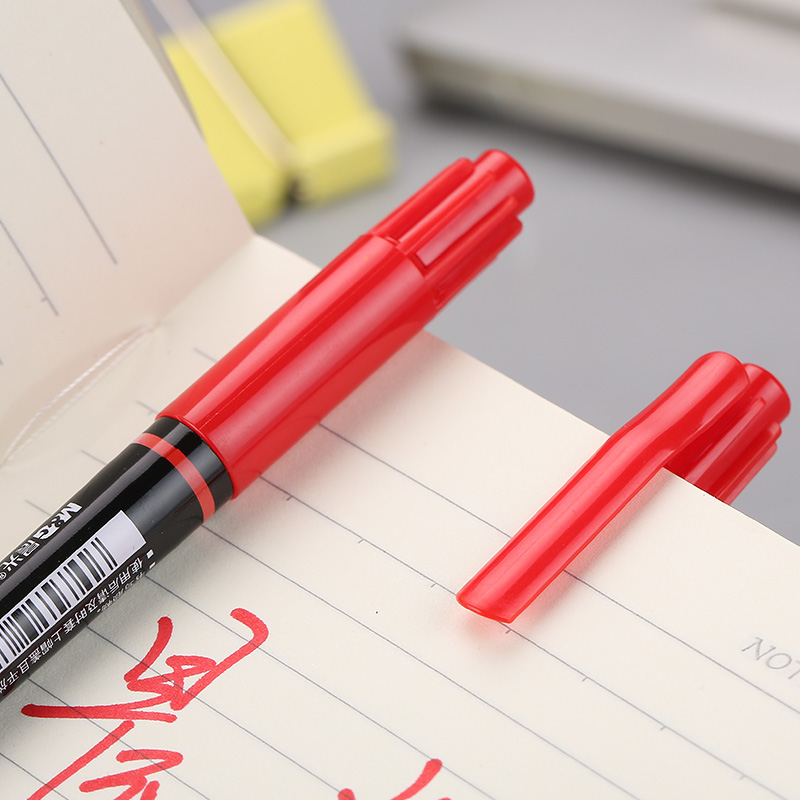 晨光（M&G） MG 2130 小雙頭油性記號(hào)筆 單支裝（紅色）_http://02394.cn/img/images/C202008/1598340417442.jpg