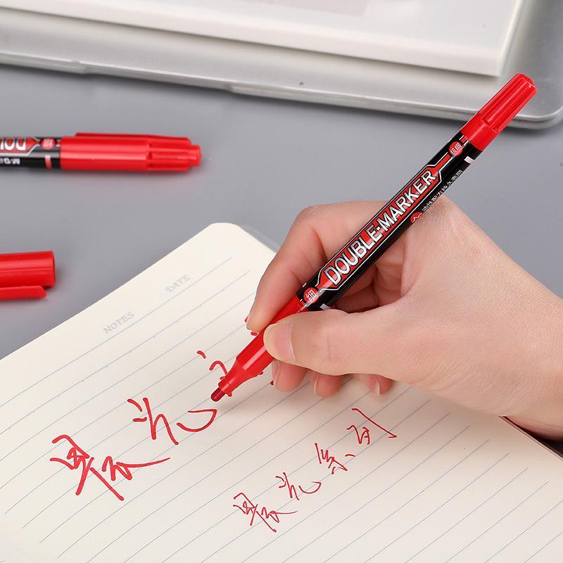 晨光（M&G） MG 2130 小雙頭油性記號(hào)筆 單支裝（紅色）_http://02394.cn/img/images/C202008/1598340419136.jpg