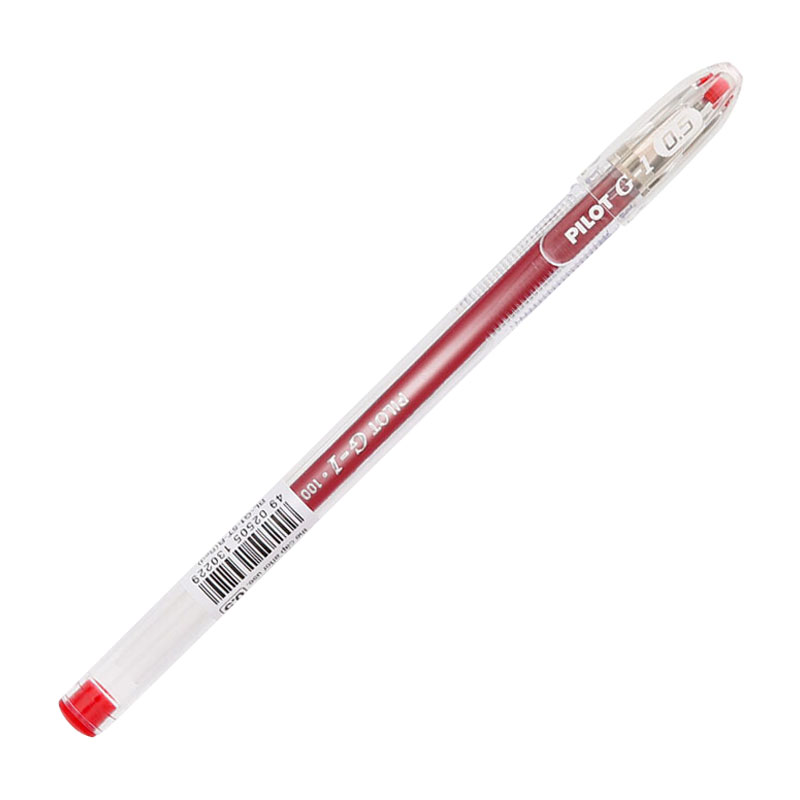 百樂（PILOT）BL-G1-5T 子彈頭中性筆啫喱筆 簽字筆0.5mm/12支裝（紅色）_http://02394.cn/img/images/C202009/1598929016661.jpg