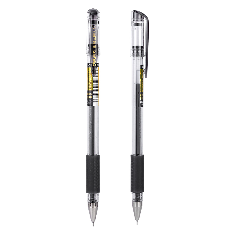 得力（deli）S820 財務專用中性筆 黑色簽字筆 0.28mm 12支盒_http://02394.cn/img/images/C202009/1599444243475.jpg