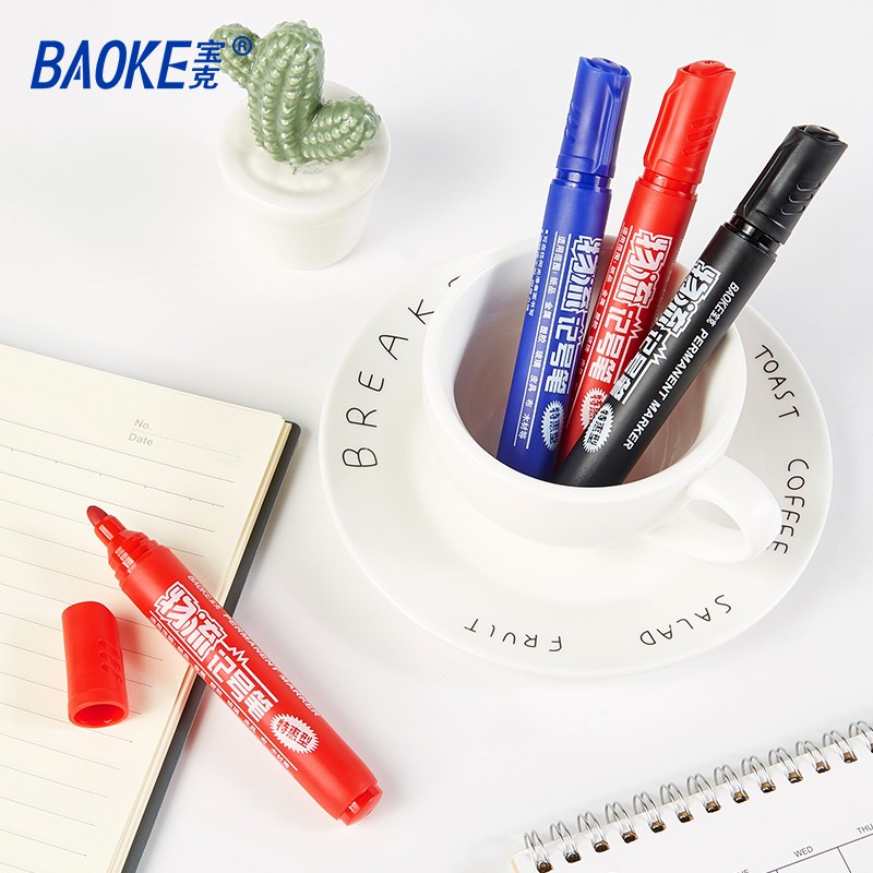 寶克（BAOKE） MP-291 油性快干物流記號筆 黑色 12支/盒_http://02394.cn/img/images/C202009/1599724026285.jpg