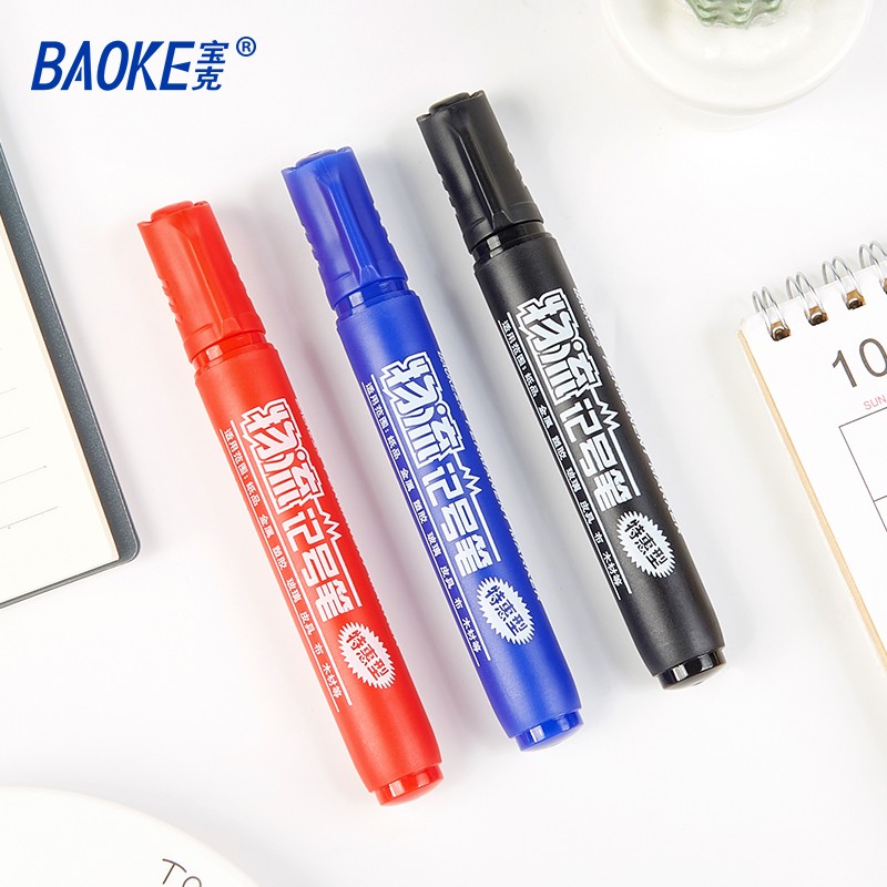 寶克（BAOKE） MP-291 油性快干物流記號筆 黑色 12支/盒_http://02394.cn/img/images/C202009/1599724030692.jpg