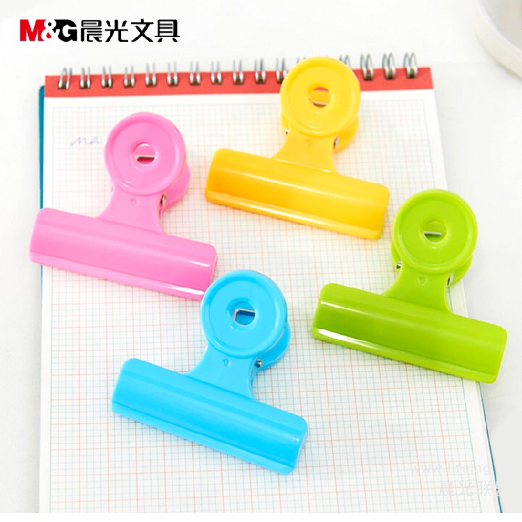 晨光（M&G） ABS92751 彩色塑膠票夾票據(jù)夾 64mm 5只袋 _http://02394.cn/img/images/C202009/1600147313349.jpg