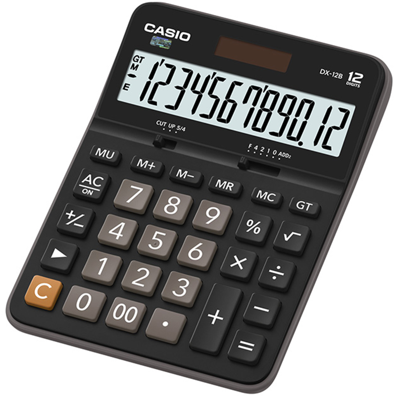 卡西歐（CASIO） DX-12B 商務(wù)計算器 大型機 黑色 DX-12S升級款_http://02394.cn/img/images/C202009/1600671376593.jpg