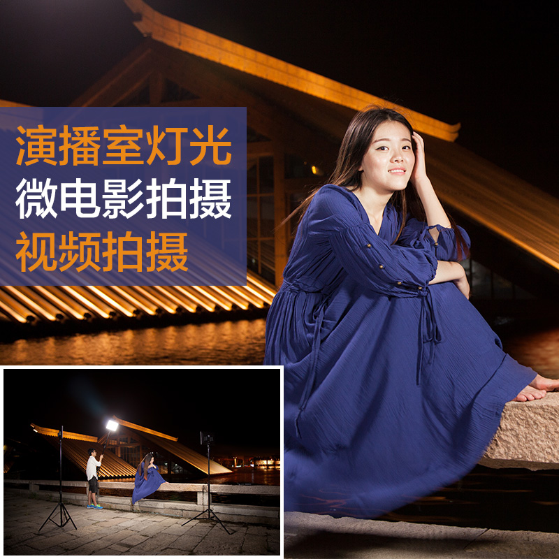 神牛（Godox）LED500補光燈攝影燈led常亮影視燈雙色溫攝像燈影室燈_http://02394.cn/img/images/C202103/1617087379784.jpg