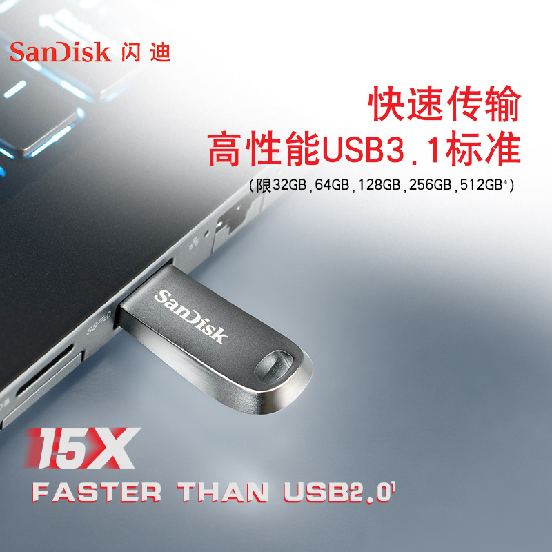 閃迪（SanDisk）512GB USB3.1 U盤 CZ74酷奐 銀色 金屬外殼 內(nèi)含安全加密軟件_http://02394.cn/img/images/C202202/1645409557995.jpg