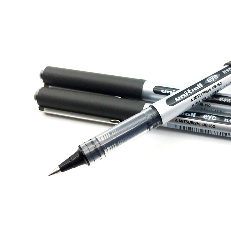 三菱（uni）UB-150（可透視）中性筆 簽字筆0.5mm 10支/盒 (黑色) _http://02394.cn/img/sp/100/2be28575-31a6-4589-ad13-83ffe9047c0c.jpg