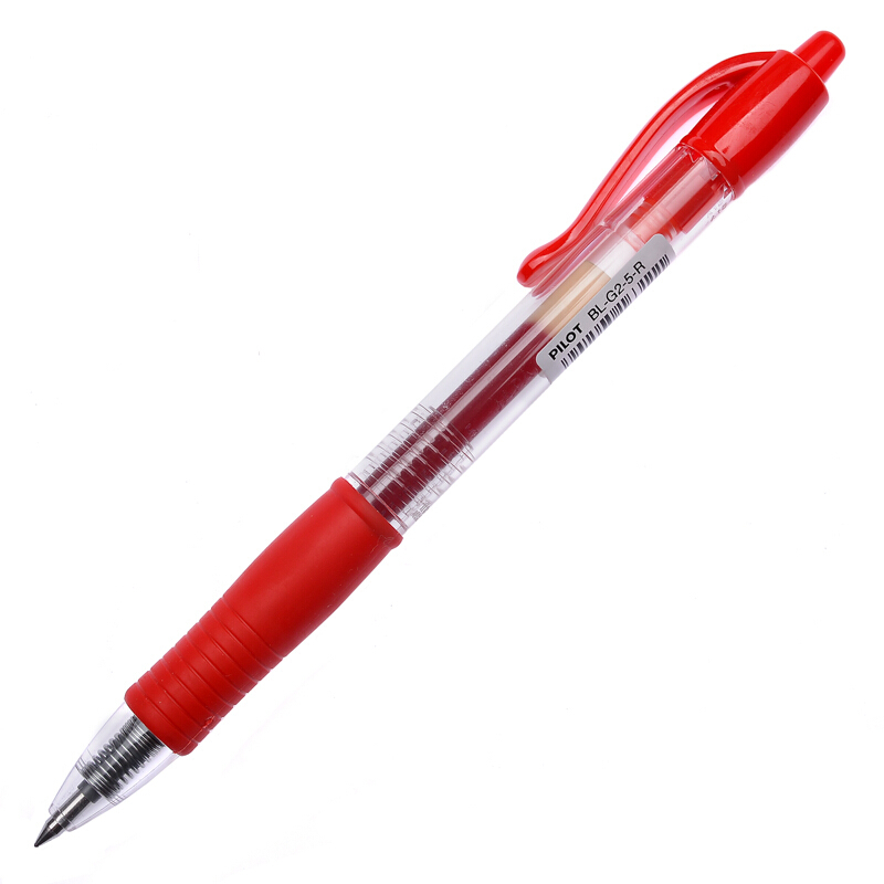 百樂（PILOT）BL-G2-5-R 按動中性筆啫喱筆 簽字筆0.5mm 12支/盒 (紅色) _http://02394.cn/img/sp/100/c71b52a7-e8c7-4543-91dd-e77bf00453c0.jpg