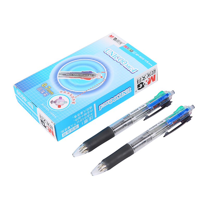 晨光（M&G） BP8030 四色子彈頭按動圓珠筆 多功能中油筆原子筆0.7mm,12支/盒_http://02394.cn/img/sp/101/ff859beb-e1e4-4452-985f-7dff551637e0.jpg