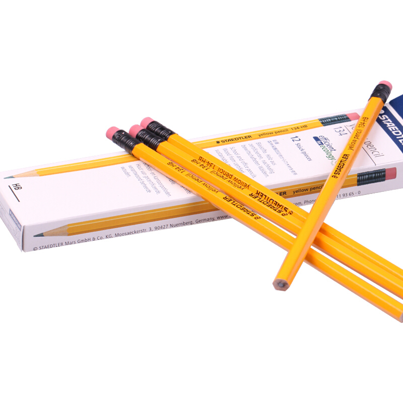 施德樓（Staedtler） 134 黃桿鉛筆 帶橡皮頭 12支裝（HB）_http://02394.cn/img/sp/102/6c8b6986-3060-422a-aae0-12ff85255840.jpg