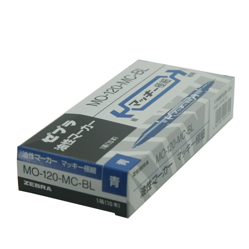 斑馬（ZEBRA） MO-120-MC-BK 小雙頭記號筆 單支裝（藍色）_http://02394.cn/img/sp/104/22156681-3b27-45d0-8ddc-67e09698e8e4.jpg