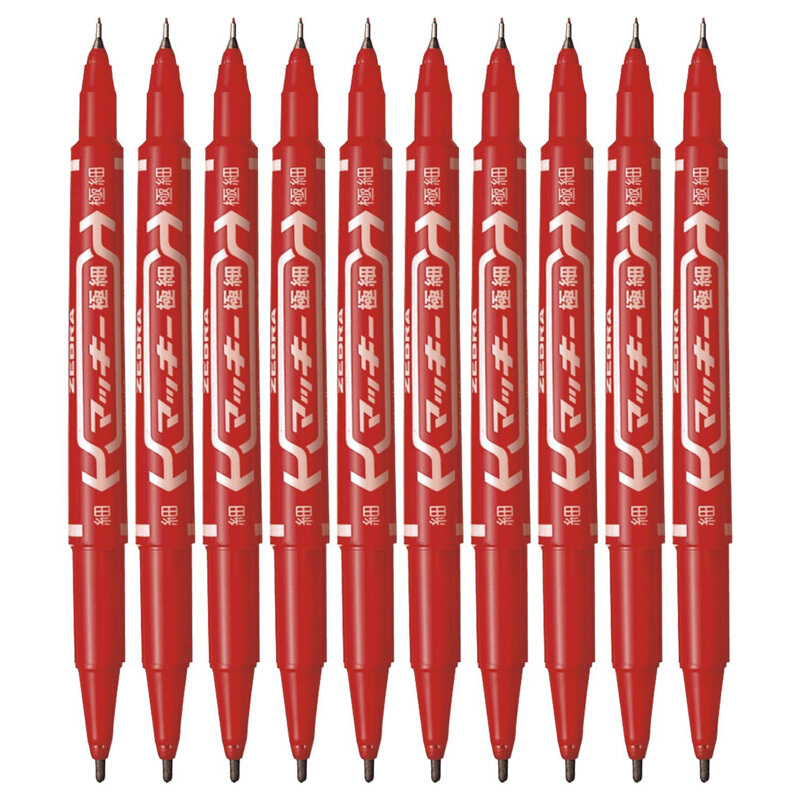 斑馬（ZEBRA） MO-120-MC-BK 小雙頭記號筆 單支裝（紅色）_http://02394.cn/img/sp/104/a603aed2-59eb-46a6-8a91-b98f44c7a986.jpg