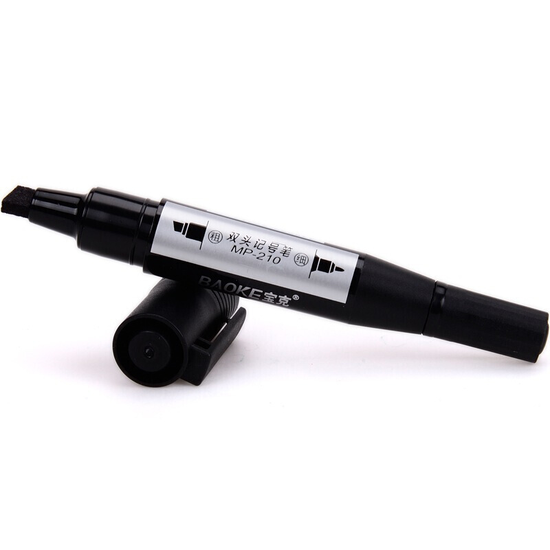 寶克（BAOKE） MP-210 油性大雙頭記號筆 12支/盒（黑色）_http://02394.cn/img/sp/104/c8d543d2-e69f-4016-ae82-347c61b2fd43.jpg