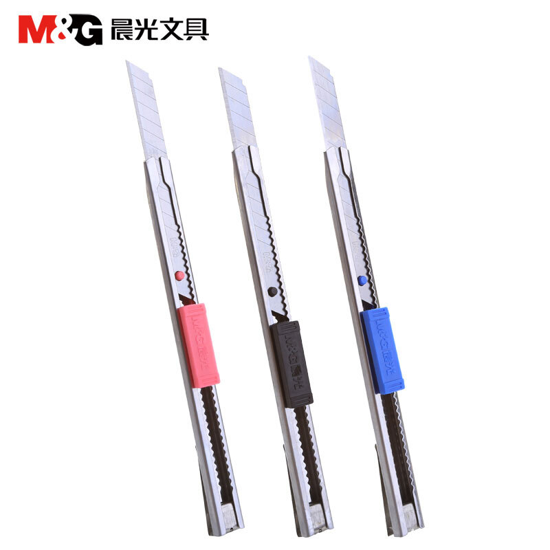 晨光（M&G） ASS91314 金屬美工刀 裁紙刀 壁紙刀 顏色隨機_http://02394.cn/img/sp/142/40483666-1327-4332-81c9-74dcd122f14a.jpg