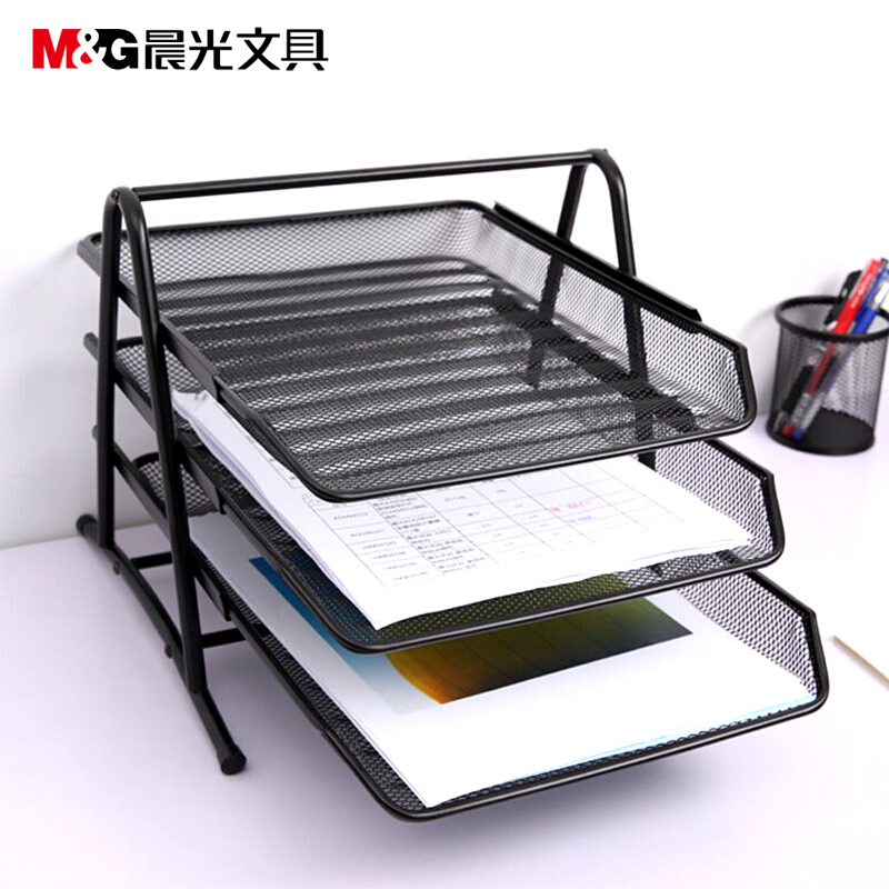 晨光（M&G） ADM94754 三層金屬網(wǎng)格文件盤文件架文件座 黑色_http://02394.cn/img/sp/146/43e6189f-b9af-424d-bfcb-e3bf54a1035c.jpg