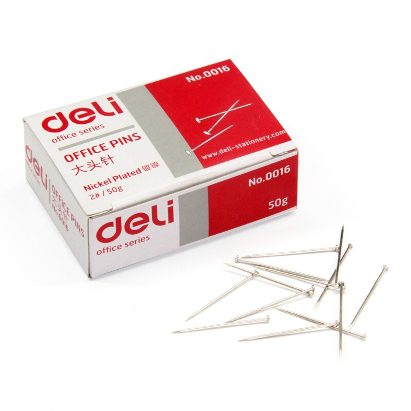 得力（deli） 0019 辦公專用3號鍍鎳裝大頭針 100枚盒 （單盒裝）_http://02394.cn/img/sp/160/b70333d4-5bda-41bc-b72f-6830a90fc85e.jpg