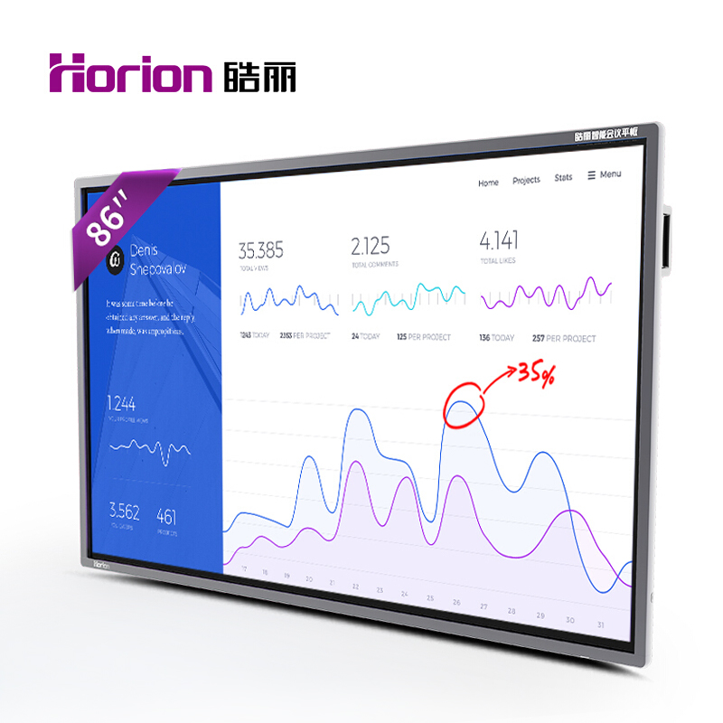 皓麗（Horion） 86M2 商顯觸控一體機(jī) 智能會議平板 液晶交互式電子白板 (86英寸/4K超高清) _http://02394.cn/img/sp/1724/42074690-0064-481d-84a1-173c39fc5674.jpg