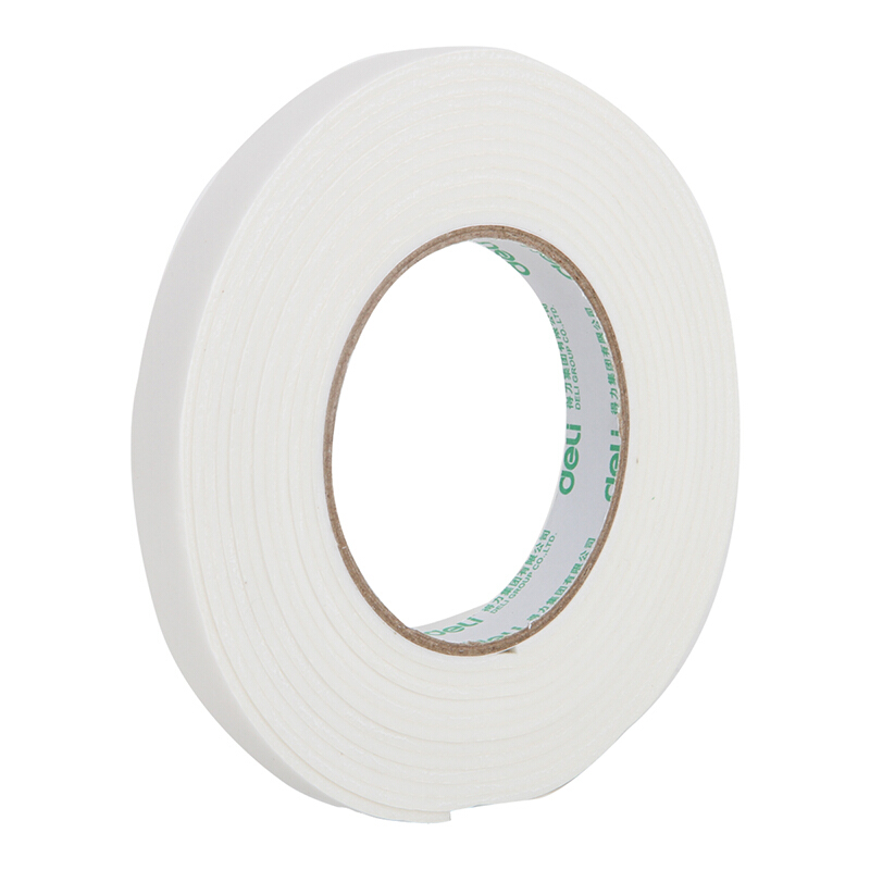 得力（deli） 30411 海綿膠泡棉雙面膠 18mm*5y 1卷裝_http://02394.cn/img/sp/208/d3993a2e-f0dd-4921-b680-cc2ed7335b62.jpg