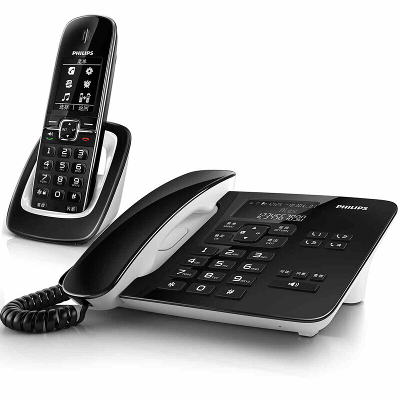 飛利浦（PHILIPS） DCTG492 語音報(bào)號黑名單中文數(shù)字子母機(jī)一拖一家用辦公會議坐固定固話無線電話機(jī)座機(jī)無繩電話機(jī)（黑色）_http://02394.cn/img/sp/2147/a1f35b94-0358-4591-8902-15d6bc149957.jpg