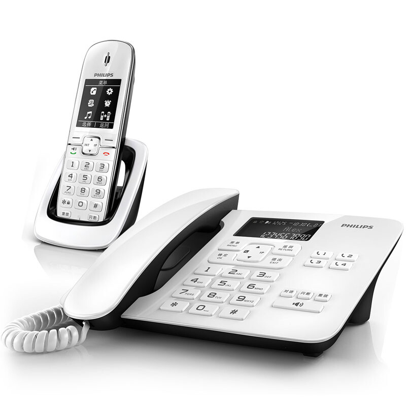 飛利浦（PHILIPS） DCTG492 語音報號黑名單中文數(shù)字子母機一拖一家用辦公會議坐固定固話無線電話機座機無繩電話機（白色）_http://02394.cn/img/sp/2147/af2d0dc2-2d84-4a70-8e13-4e9972296516.jpg
