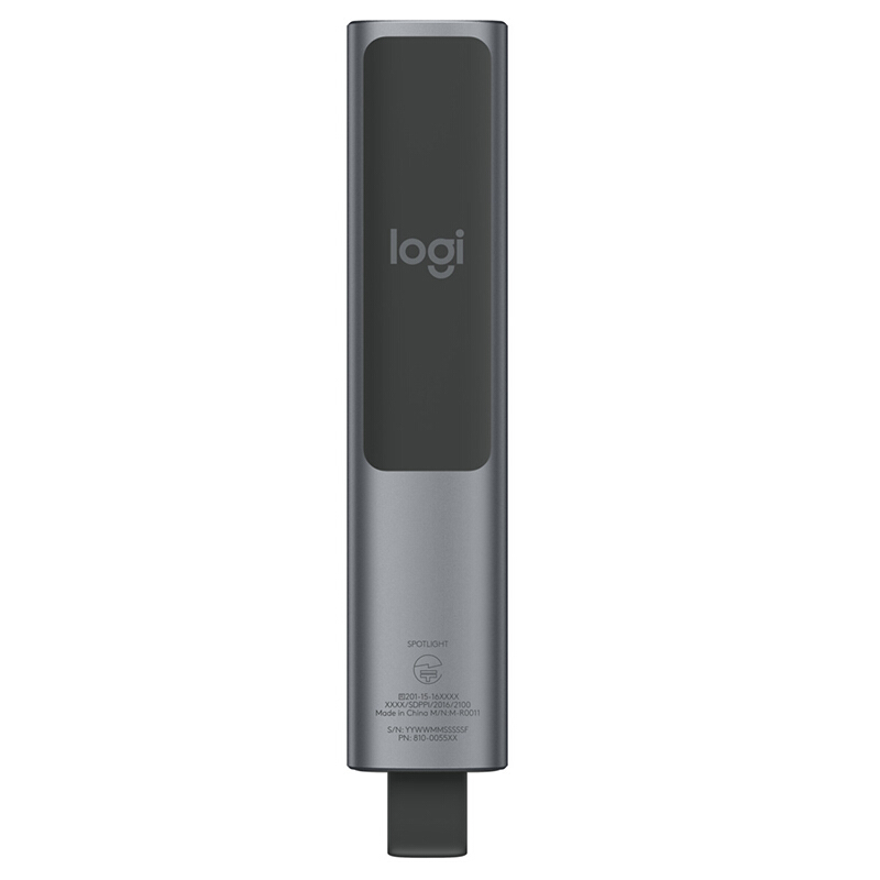羅技（Logitech） Spotlight 無線演示器 投影筆 翻頁器 非激光筆 演示筆 演講神器 放大聚焦液晶屏可顯 (灰色) _http://02394.cn/img/sp/242/9a858a95-b5d5-4801-836b-42b3c7261971.jpg