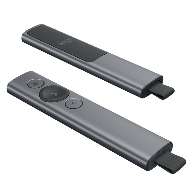 羅技（Logitech） Spotlight 無線演示器 投影筆 翻頁器 非激光筆 演示筆 演講神器 放大聚焦液晶屏可顯 (灰色) _http://02394.cn/img/sp/242/eacc9595-4a0f-483a-9641-b326566f0a05.jpg