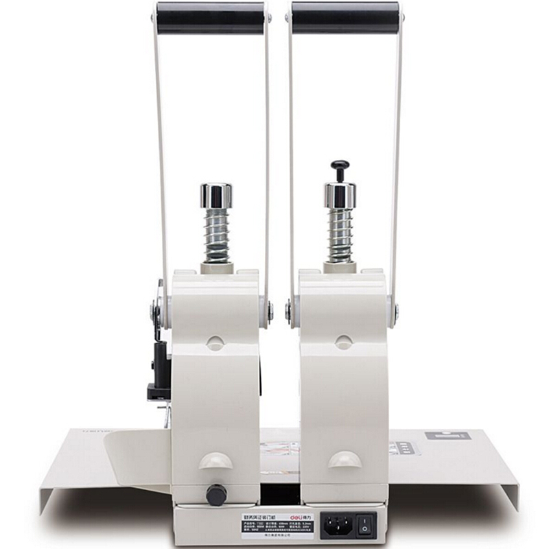得力（deli） T502 財務憑證裝訂機智能型憑證單據(jù)打孔機 智能省力手動型（白灰）_http://02394.cn/img/sp/253/a1f37e28-e72f-4929-9758-66044d30c924.jpg