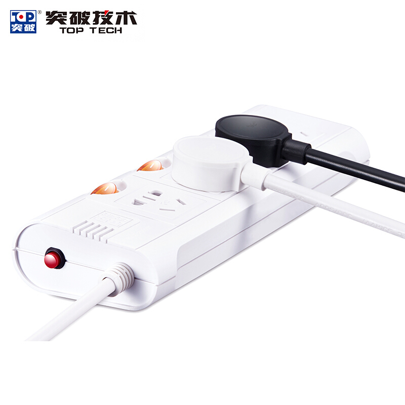 突破（TOP） TZ-D4K4 新國標(biāo)帶兒童保護(hù)門插座接線板智能過載自動斷電分控獨(dú)立開關(guān)4孔3米 3米線長_http://02394.cn/img/sp/2541/732e8ece-4622-48e6-9945-202f1331f7f5.jpg