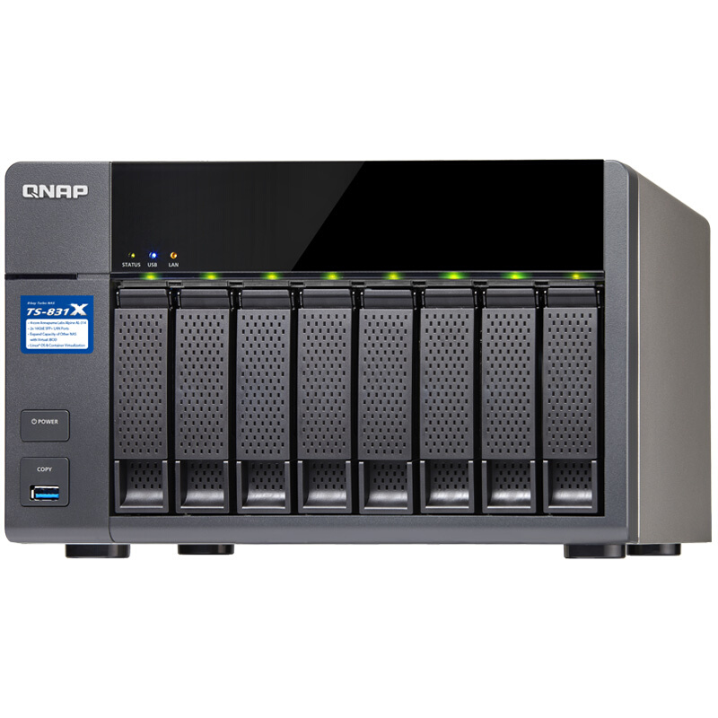 威聯(lián)通（QNAP） TS-831X-8G 高效能四核處理器,內(nèi)建雙10GbE SFP+ 網(wǎng)絡(luò)端口 八盤位NAS網(wǎng)絡(luò)存儲器（無內(nèi)置硬盤）_http://02394.cn/img/sp/275/9ceede8f-6625-4a77-84c8-68813657cf37.jpg