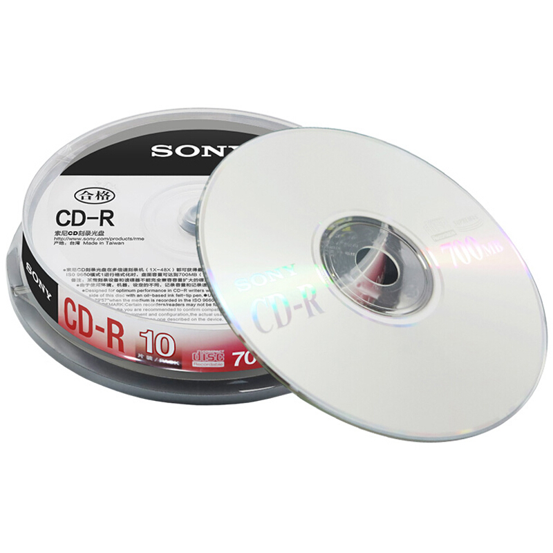 索尼（SONY） CD-R 光盤(pán)/刻錄盤(pán) 48速700MB 桶裝10片_http://02394.cn/img/sp/277/ced71d46-3497-4f01-864b-0a382db6c9d3.jpg