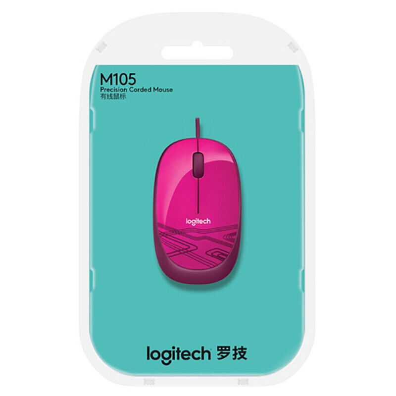 羅技（Logitech） M105 時尚多彩鼠標(biāo) 左右手通用 (蜜桃粉) _http://02394.cn/img/sp/284/71e0141b-2a7c-4754-946c-0283d24401cf.jpg