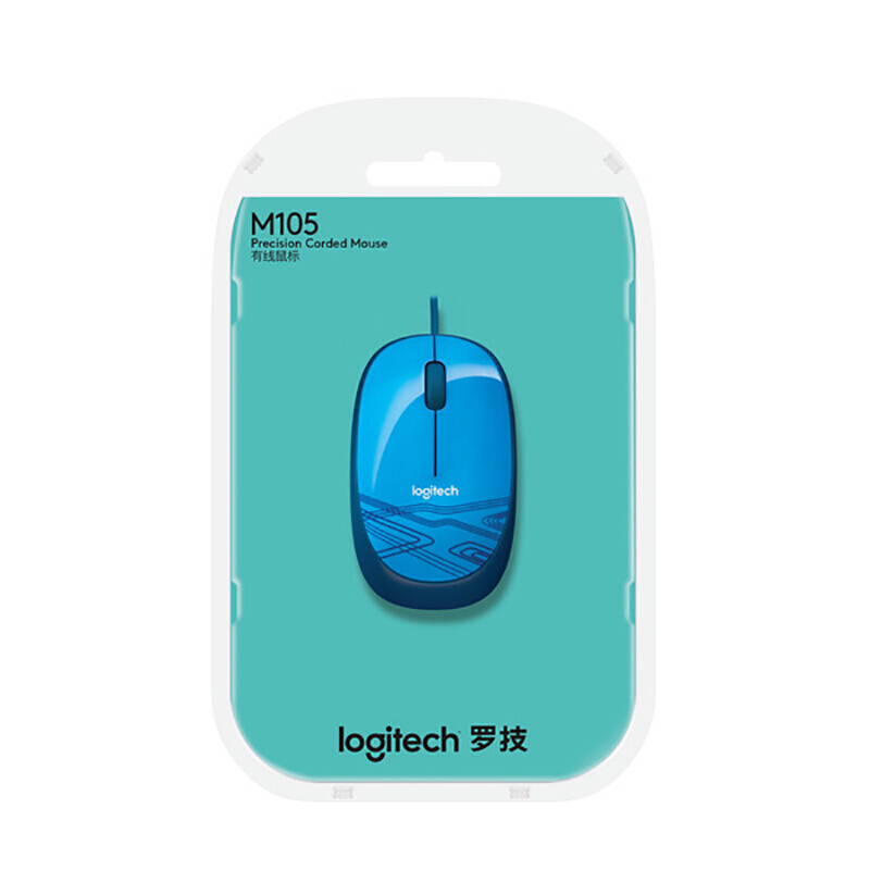 羅技（Logitech） M105 時尚多彩鼠標 左右手通用 (活力藍) _http://02394.cn/img/sp/284/92651a91-ec30-44d9-ae90-c425ed4df772.jpg