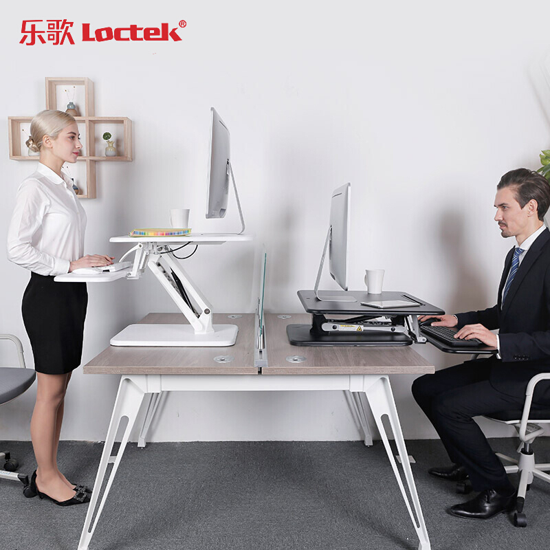 樂歌（Loctek） M3M 站立式辦公升降臺(tái)/升降桌 折疊移動(dòng)筆記本工作臺(tái) (黑色) _http://02394.cn/img/sp/296/302f847d-ba67-4437-aa2d-d4394e10388d.jpg