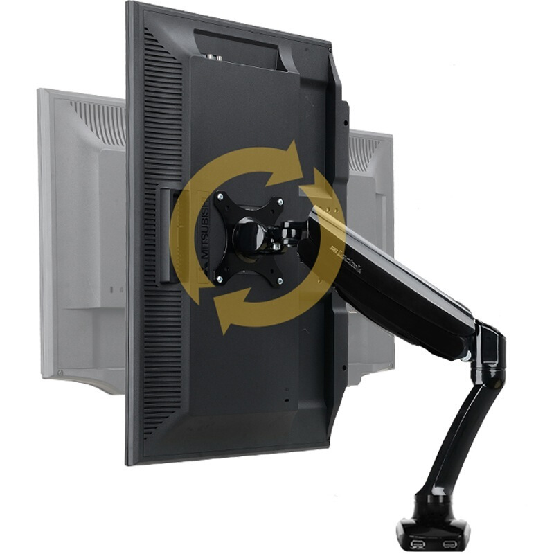 樂歌（Loctek） D5 液晶電腦顯示器支架 桌面底座旋轉(zhuǎn)升降伸縮架（黑色）_http://02394.cn/img/sp/296/8497ac1c-eca2-4061-88f4-56a41b88f164.jpg